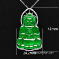 Jadeite Jade Goddess of Mercy Pendant